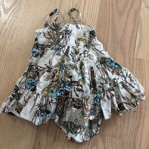 Banana Republic Kids Floral Dress and Diaper Cover Set 0-3M NWT